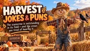 Harvest Puns, Corn-Maze Jokes, Hayrides, and Scarecrows