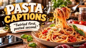 Pasta Captions for Instagram and Food Photos
