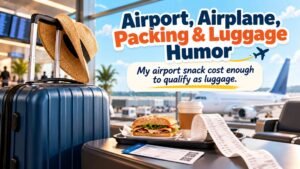 Vacation Humor by Trip Type
Airport, Airplane, Packing, and Luggage Humor