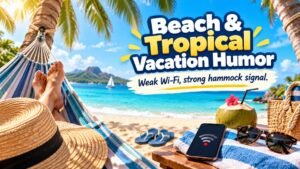 Beach and Tropical Vacation Humor