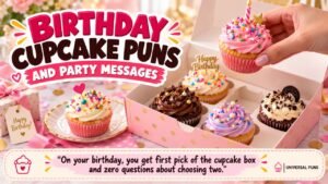Birthday Cupcake Puns and Party Messages