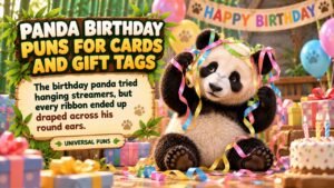 Panda Birthday Puns for Cards and Gift Tags