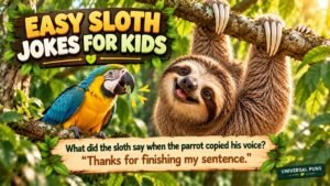 Easy Sloth Jokes for Kids