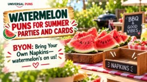 Watermelon Puns for Summer Parties and Cards